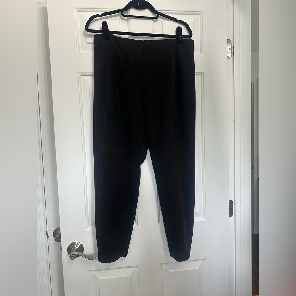 2 pairs of suede pants. One pair of Black and one pair tan